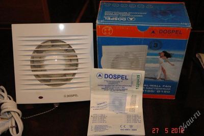 Лот: 2735810. Фото: 1. Венгтилятор Dospel STYL Q100W... Вентиляторы бытовые