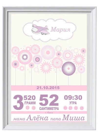 Лот: 7104278. Фото: 1. Метрика для новорожденного. Другое (дети растут)