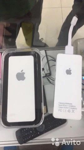 Лот: 9484427. Фото: 1. Powerbank apple 6000 mah. Внешние, портативные аккумуляторы для смартфонов (Power bank)