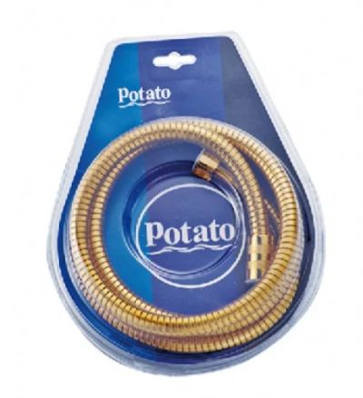 Лот: 12895149. Фото: 1. Шланг Potato, P54-15J для душа... Фитинги, подводка