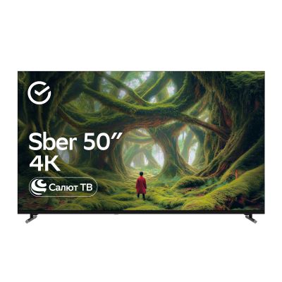 Лот: 24288970. Фото: 1. Умный телевизор Sber SDX-50U4139. Умный дом