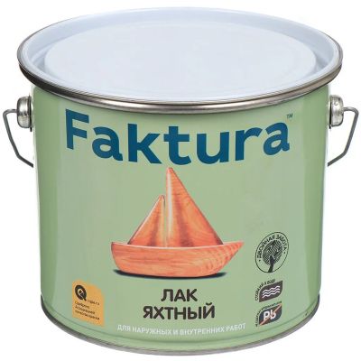 Лот: 24111510. Фото: 1. Лак Faktura, яхтный, глянцевый... Краски, лаки, растворитель