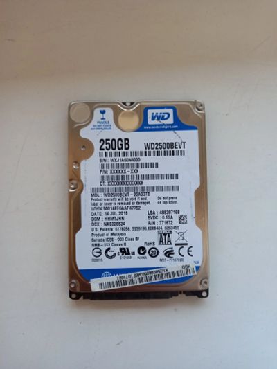 Лот: 19518093. Фото: 1. Жесткий диск Western Digital 250... Жёсткие диски (HDD)