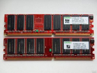 Лот: 13594389. Фото: 1. Kingmax 512 mb ddr 400 (1 шт). Оперативная память