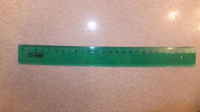 Лот: 4968312. Фото: 1. Линейка пл 25см тонир. прозр. Другое (учёба (школа, вуз))