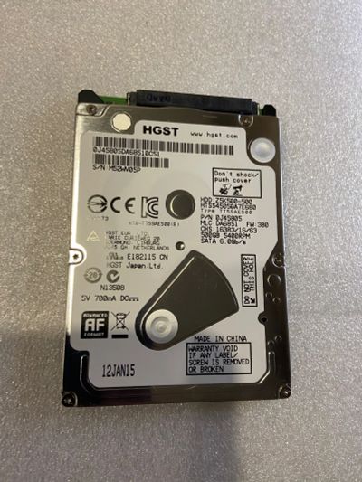 Лот: 16532783. Фото: 1. HDD HGST 500 Gb 2.5. Жёсткие диски (HDD)
