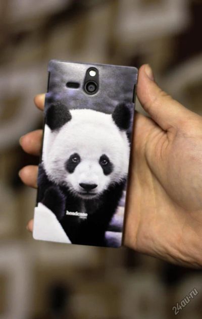 Лот: 4182526. Фото: 1. Sony Xperia U + чехол "панда... Смартфоны