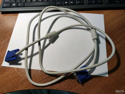 Лот: 15142650. Фото: 1. Кабель VGA белый. Дата-кабели, переходники