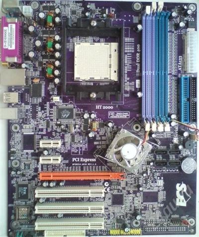 Лот: 409933. Фото: 1. Мать S939 ECS NFORCE4-A939 (1... Материнские платы