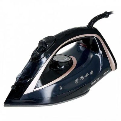 Лот: 24630063. Фото: 1. Утюг Delta Lux DE-3001, черный. Утюги, парогенераторы, отпариватели