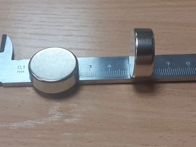 Лот: 25239022. Фото: 1. Магнит неодимовый круглый 25*10... Магниты