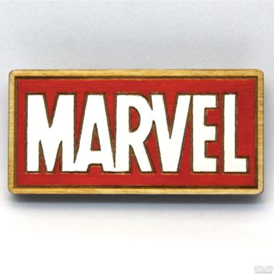 Лот: 14822707. Фото: 1. Деревянный Значок Marvel. Сувенирные