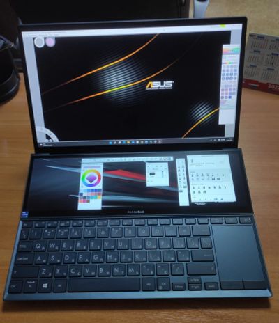 Лот: 19113772. Фото: 1. Ноутбук 2 экрана Asus Zenbook... Ноутбуки