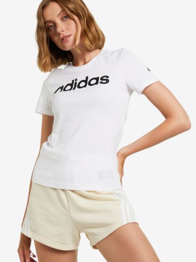 Лот: 24326871. Фото: 1. Футболка женская adidas Essentials... Другое (спортивная одежда)