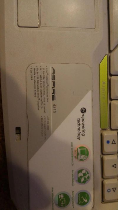 Лот: 6486115. Фото: 1. Ноутбук Acer 4315. Ноутбуки