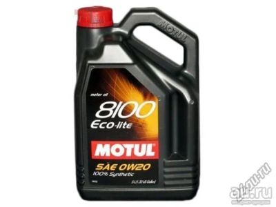Лот: 13633540. Фото: 1. Motul 8100 Eco-lite 0W-20 5 литров. Масла, жидкости