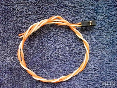 Лот: 6075016. Фото: 1. Шлейф 2-жильный 45 cm. Шлейфы, кабели, переходники