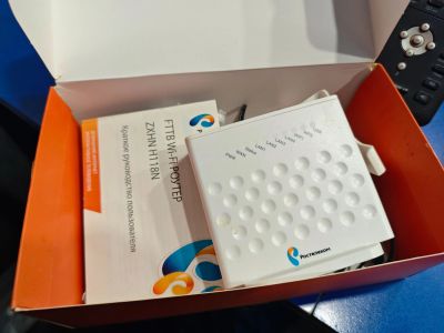 Лот: 25628915. Фото: 1. Wifi роутер zte zxhn h118n б/у. Маршрутизаторы (роутеры)