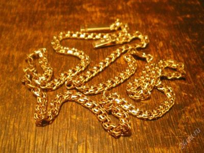 Лот: 1551923. Фото: 1. золотая цепочка бисмарк, 21,1гр... Цепочки