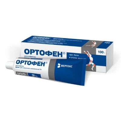 Лот: 23710740. Фото: 1. Ортофен мазь д нар. прим. 2% туба... Лекарства