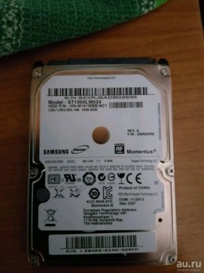 Лот: 13245444. Фото: 1. Жесткий диск Samsung 1000 Gb. Жёсткие диски (HDD)
