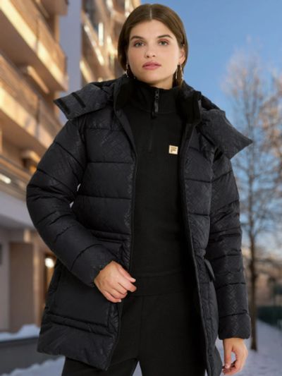 Лот: 23520706. Фото: 1. Пуховик женский FILA, Черный. Легкие куртки, толстовки