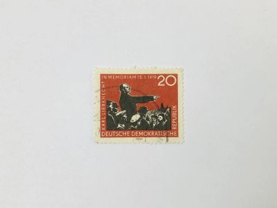 Лот: 23594076. Фото: 1. 40 лет со дня смерти Либкнехта... Марки
