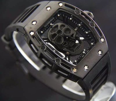 Лот: 6517997. Фото: 1. Часы Richard Mille Skull (черный... Другое (сувениры, подарки)