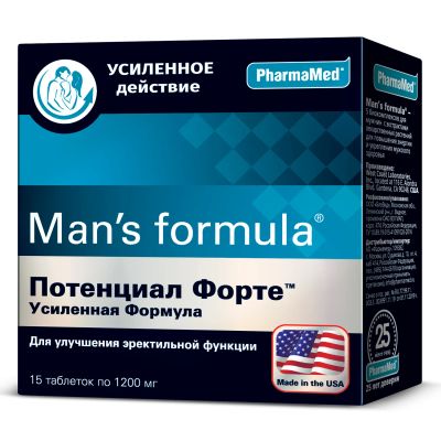Лот: 23710549. Фото: 1. Мен-с формула Потенциал Форте... Лекарства