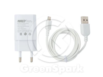 Лот: 13960515. Фото: 1. СЗУ PROVOLTZ 2в1 1A + microUSB... Зарядные устройства, блоки питания, адаптеры сетевые для смартфонов