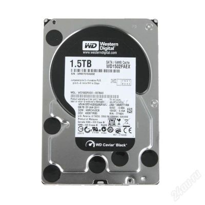 Лот: 1248698. Фото: 1. Новый Жёсткий диск 1.5 Тб Western... Жёсткие диски (HDD)