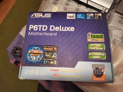 Лот: 15279445. Фото: 1. Материнская плата ASUS P6TD Deluxe... Комплекты запчастей