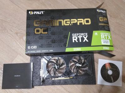 Лот: 18278485. Фото: 1. palit rtx 2060 gaming pro oc. Видеокарты