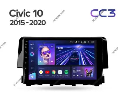 Лот: 20758449. Фото: 1. Магнитола Teyes CC3L Honda Civic... Автомагнитолы