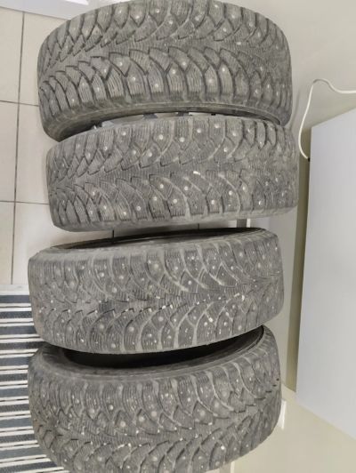 Лот: 21023586. Фото: 1. Шины зимние шипованные Nordman... Шины