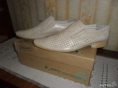 Лот: 3538539. Фото: 1. туфли летние светлобежевые. Туфли