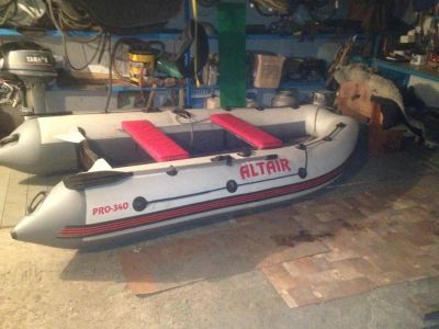 Лот: 8093041. Фото: 1. Лодка ПВХ Altair Pro 340+ мотор... Лодки и катера