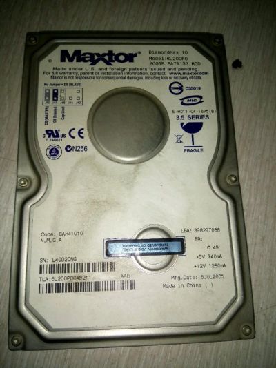 Лот: 15932988. Фото: 1. Жесткий диск HDD винчестер Maxtor... Жёсткие диски