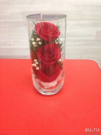 Лот: 10070010. Фото: 1. Красные розы в вакууме. Подарок... Свадебная атрибутика и декор