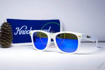 Лот: 5623089. Фото: 1. Knockaround очки с синими зеркальными... Очки солнцезащитные