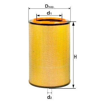 Лот: 12542428. Фото: 1. Воздушный фильтр DIFA 4313M на... Расходные материалы