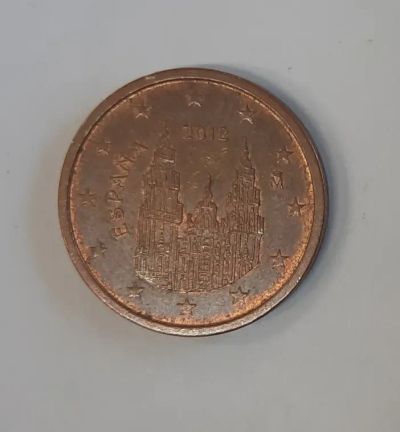 Лот: 21244445. Фото: 1. Монета Испания 2 евроцента 2012г. Европа