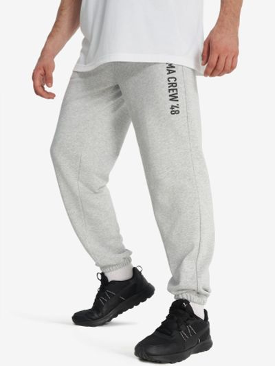 Лот: 25621947. Фото: 1. Брюки мужские PUMA Graphic, Серый. Спортивные брюки, штаны
