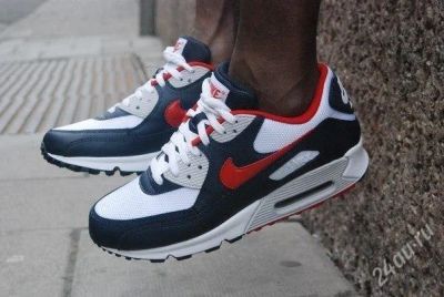 Лот: 3004805. Фото: 1. Nike Air Max 90 40-45 син бел... Кеды, кроссовки, слипоны