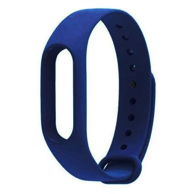 Лот: 19203985. Фото: 1. Ремешок Xiaomi Mi Band 2 - Синий. Смарт-часы, фитнес-браслеты, аксессуары