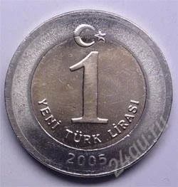 Лот: 101817. Фото: 1. Турция. 1 лира 2005г. Идеал... Ближний восток