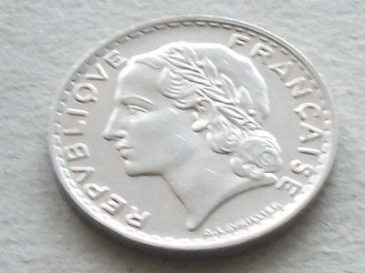 Лот: 16602270. Фото: 1. Монета 5 франк пять Франция 1933... Европа