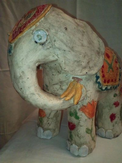 Лот: 11535456. Фото: 1. Керамическая фигурка слона. Керамика