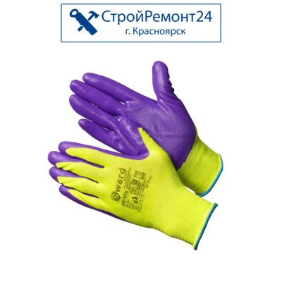 Лот: 11290144. Фото: 1. Перчатки Gward Hi-Vis нейлоновые... Защитные очки, каски, перчатки