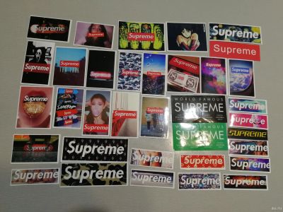 Лот: 14924230. Фото: 1. Наклейки Supreme. Наклейки, карточки, вкладыши